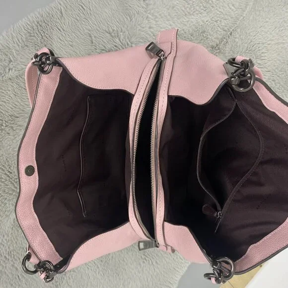 Coach Dalton 31 Leather Shoulder Bag Aurora Pink - Picture 6 of 15